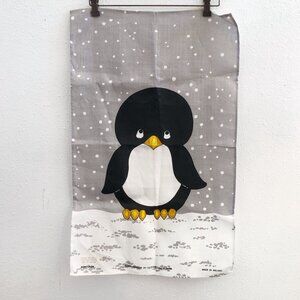 ULSTER Penguins 100% Irish Linen Tea Towel Set of 2